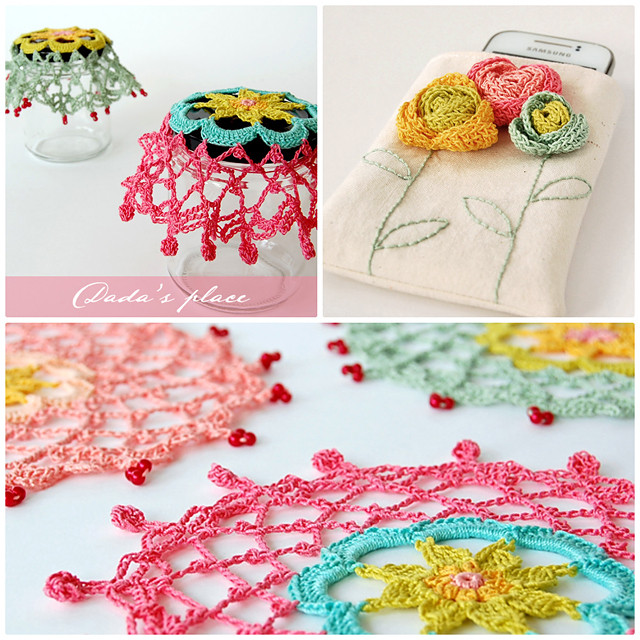 Dada's place crochet collage doilies