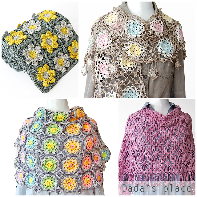 Dada's place crochet shawls