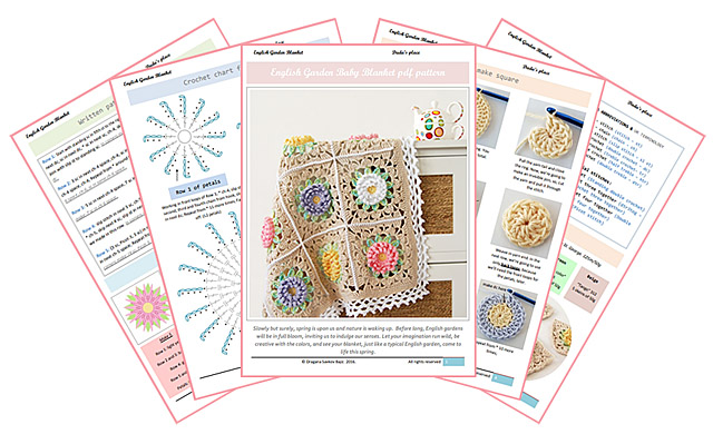 English Garden Crochet Blanket step-by-step tutorial