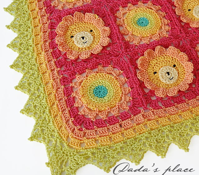 Animal granny square blanket pattern