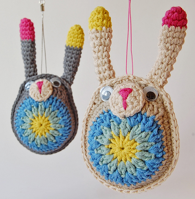 Beautiful crochet bunnies