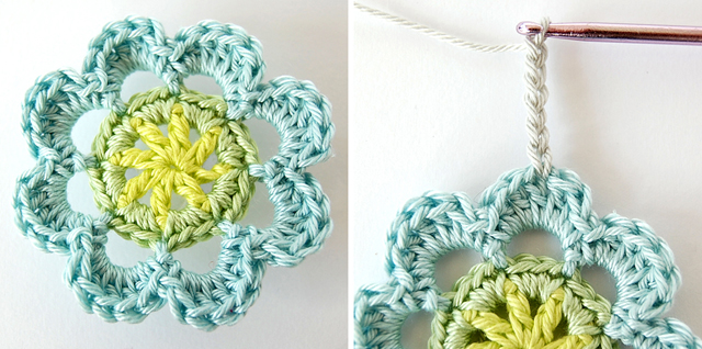 Beautiful crochet flower free tutorial