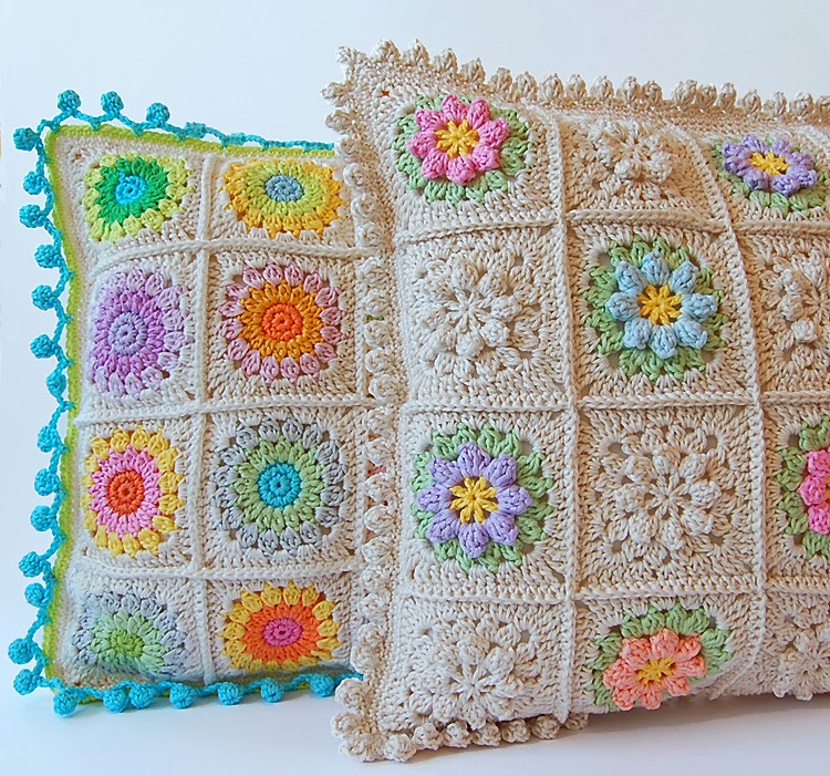 Beautiful crochet pillows free pattern