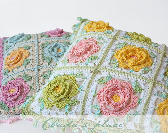 Beautiful crochet pillows