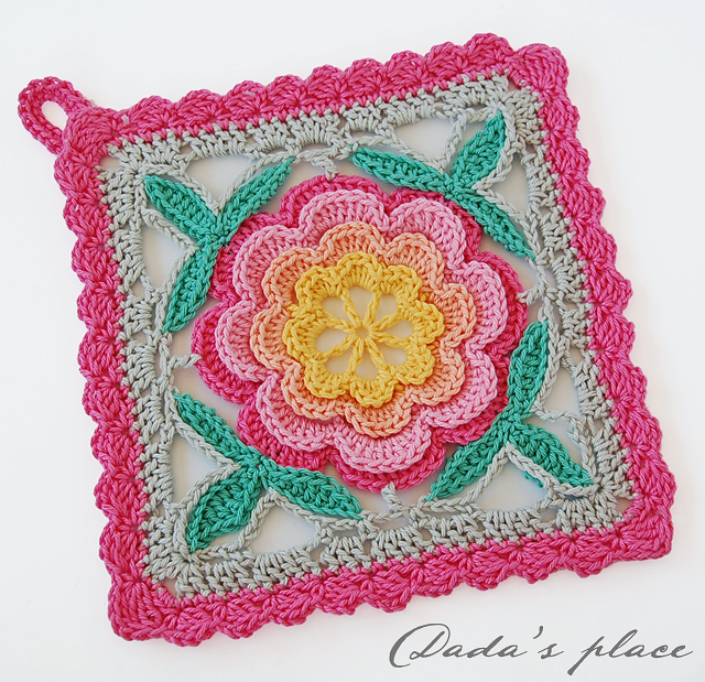 Beautiful crochet potholder