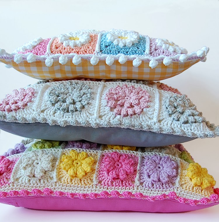 Beautiful granny square pillows