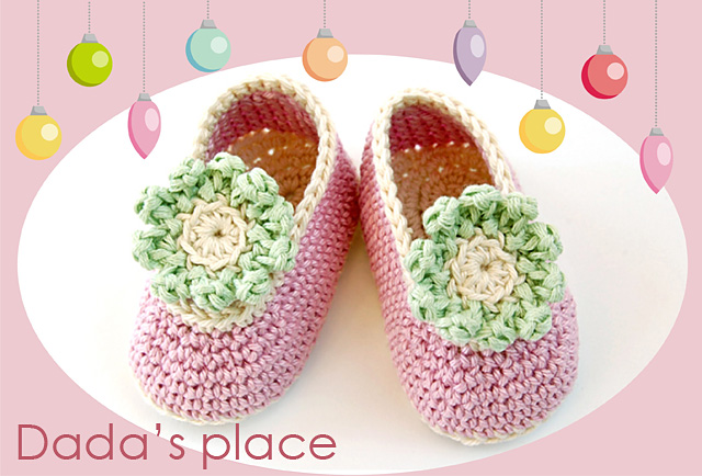 Crochet baby booties free pattern