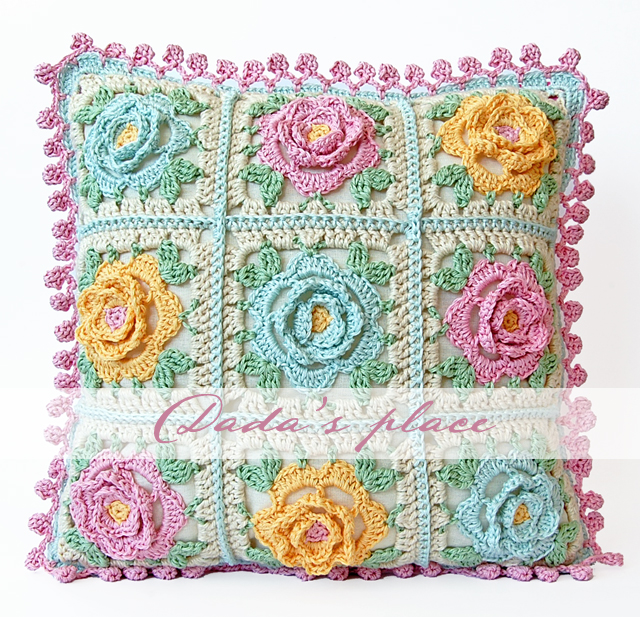 Crochet cushion