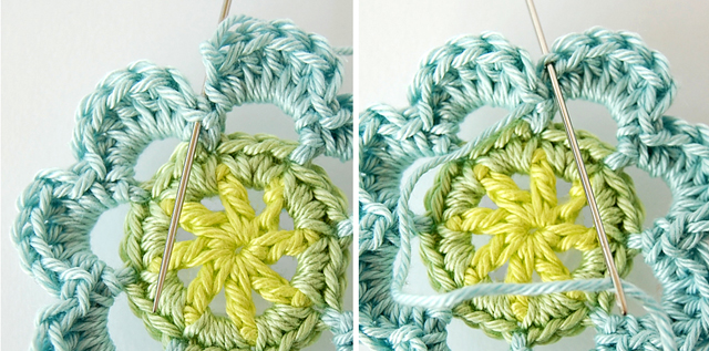 Crochet flower free pattern and step by step tutorial