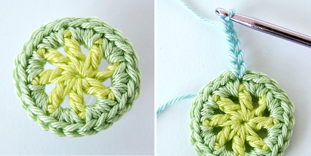 Crochet flower free step by step tutorial