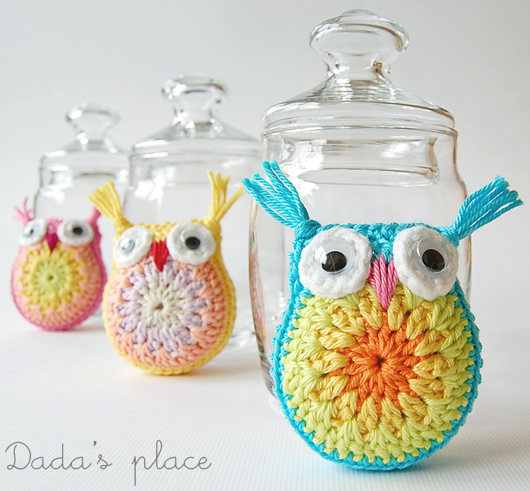 Dadas place crochet owls