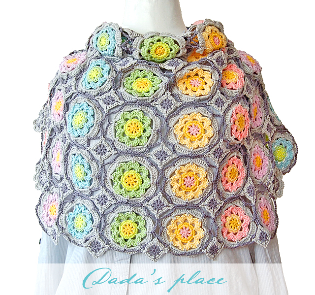 Dadas place free crochet shawl photo tutorial