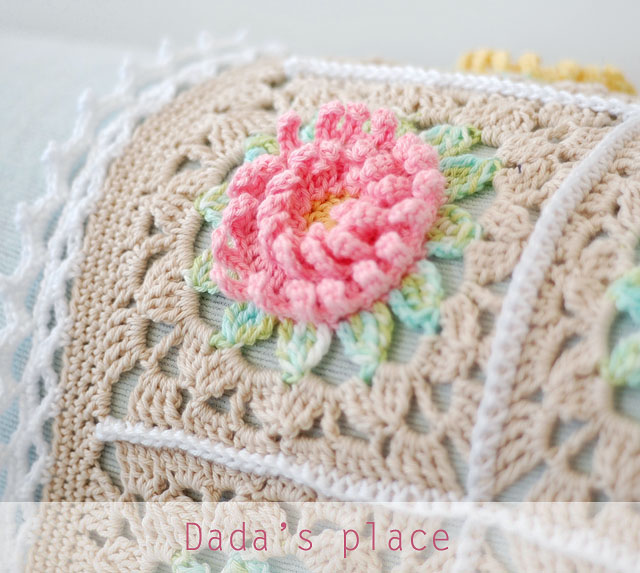 English Garden crochet baby blanket