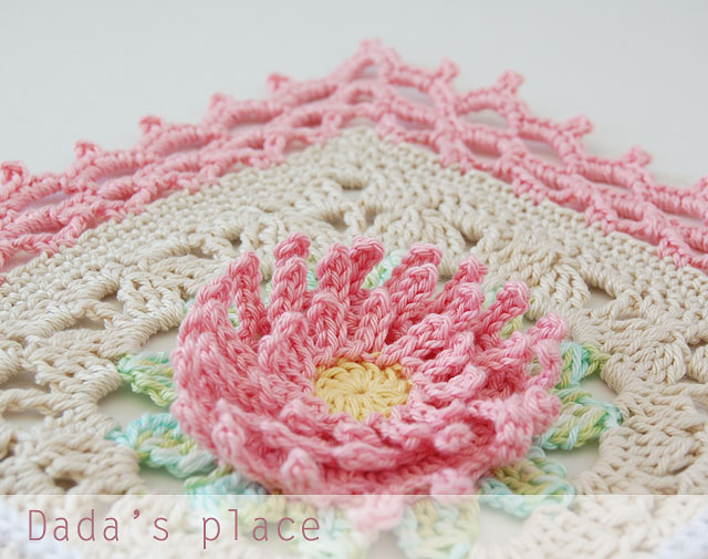 English garden crochet blanket pattern