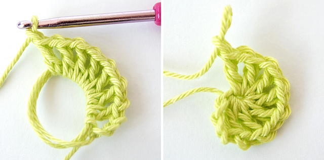 Flowery crochet motif free photo tutorial