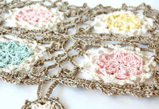 Flowery Lacy Scarf