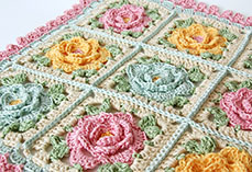 Japanese Flower Granny Square