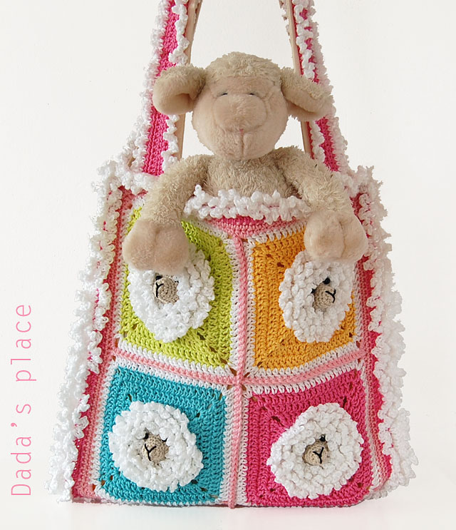 Unique Little Sheep Crochet Bag