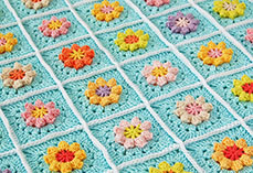 Primavera flower blanket tutorial