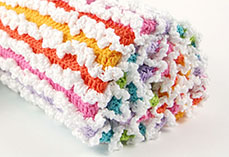 Rainbow Ruffle Blanket