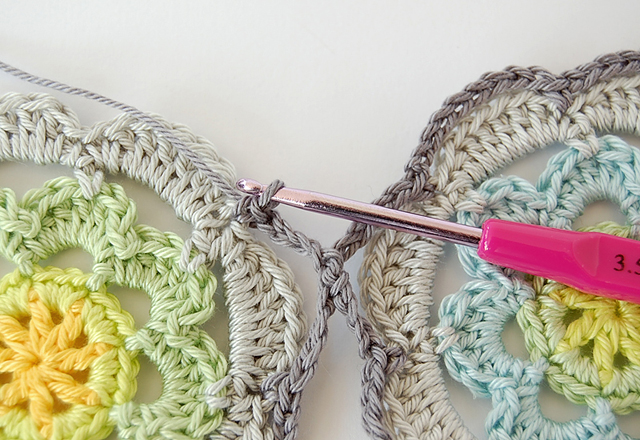 Secret garden crochet scarf free pattern