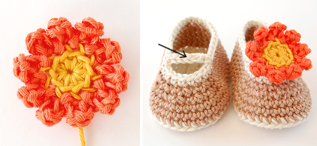 Simple crochet flower free step by step tutorial