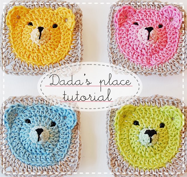 Teddy bear granny square