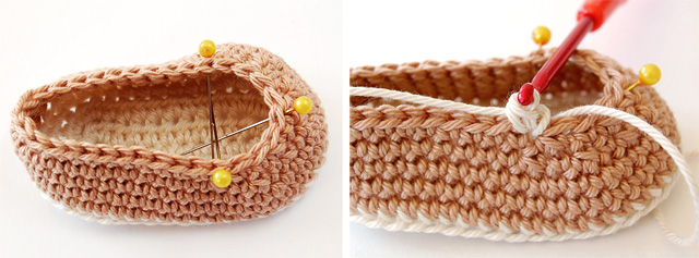 Tutorial step by step crochet baby booties