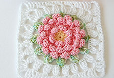 Victorian Flower Granny Square