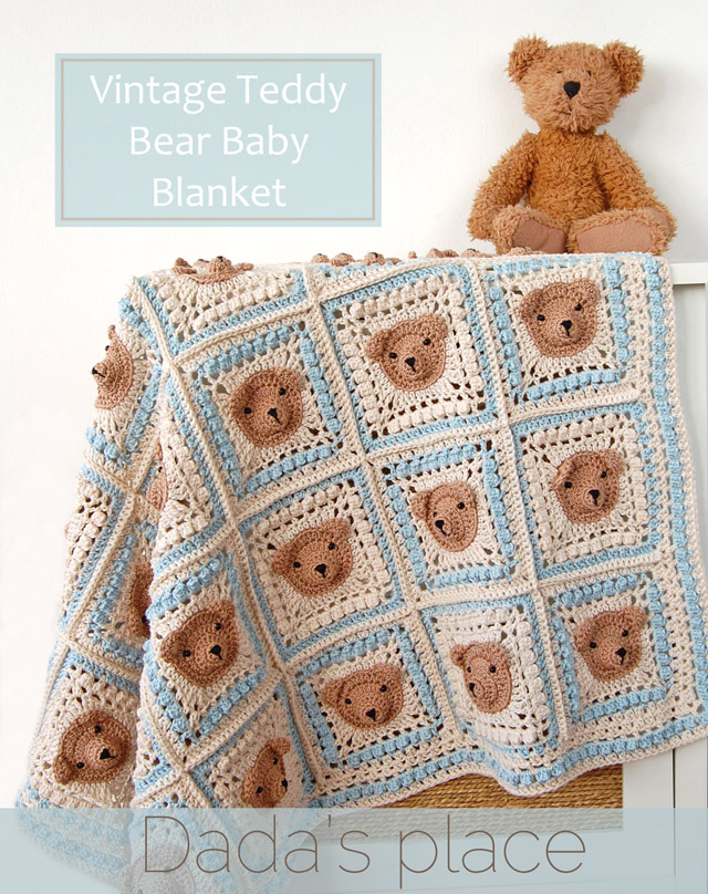 Vintage Crochet Teddy Bear Baby Blanket Pattern Vintage Crochet Teddy Bear Baby Blanket Pattern