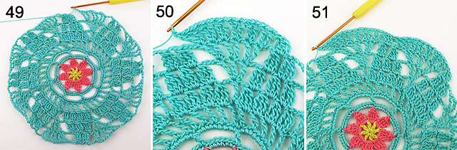 crochet doily free pattern and step-by-step tutorial