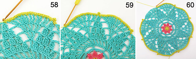 how to crochet doily free step-by-step tutorial by dadas place