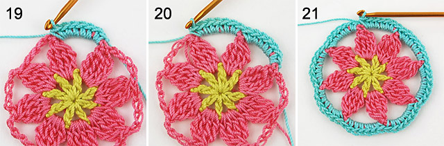 crochet doily step-by-step free tutorial