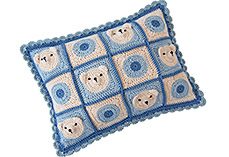 Crochet Teddy Bear Cushion