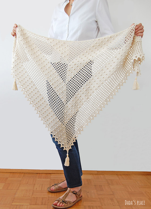 Awana crochet wedding shawl