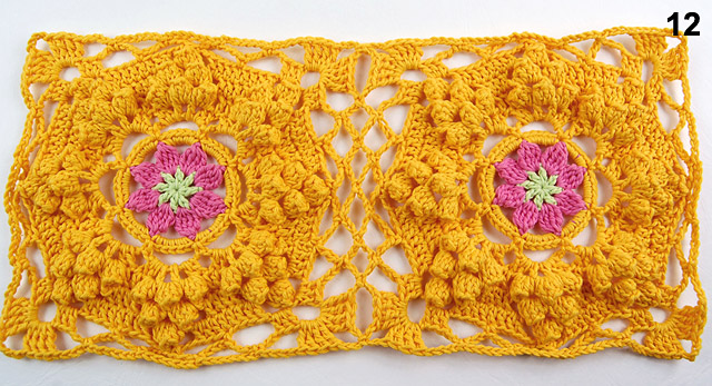 Free pattern How to be a wildflower blanket 6