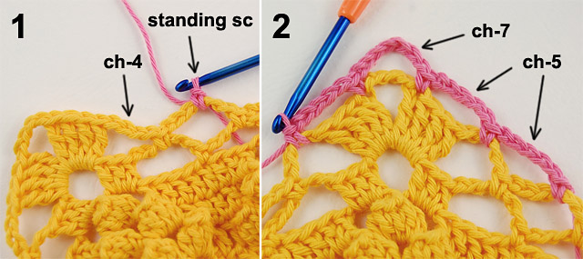 Free Crochet border tutorial by dadas place