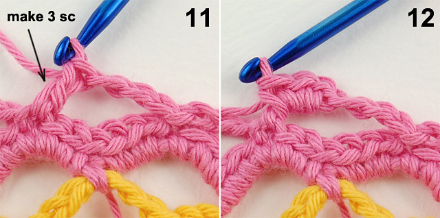 Free crochet border tutorial by Dadas place 7