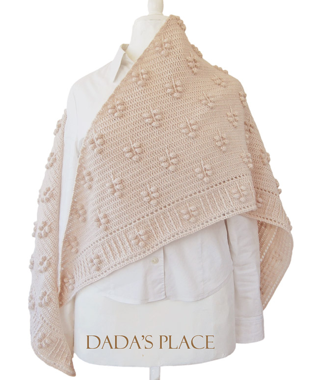 crochet shawl pattern by dadasplace