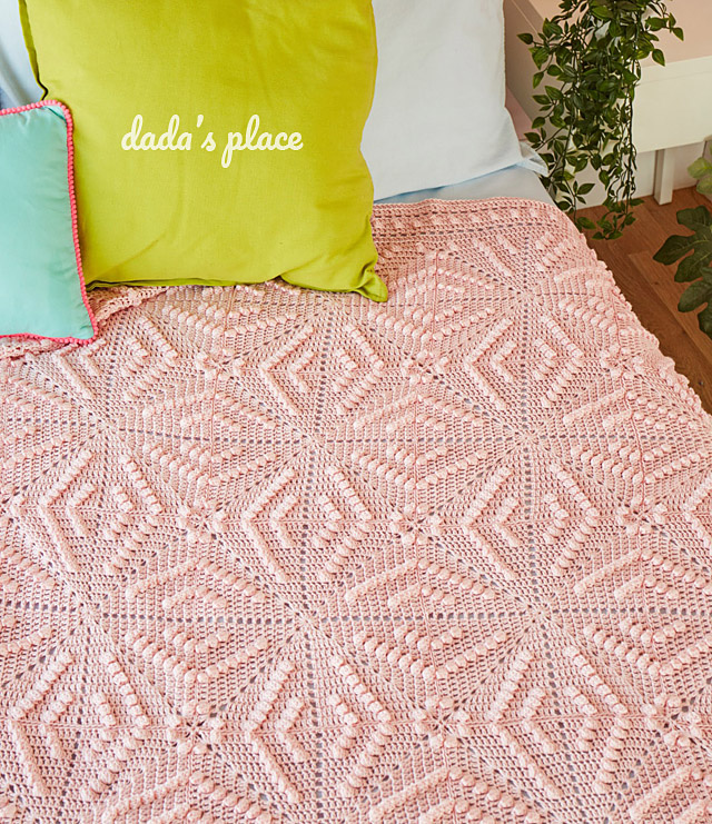 Crochet pattern - Menya blanket by dadas place