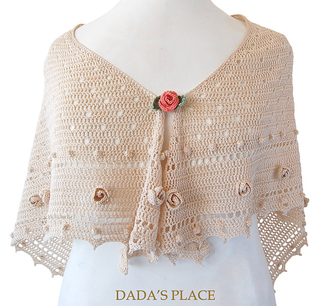 Crochet shawl pattern by dadas place