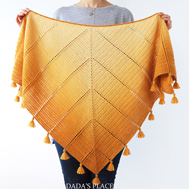 Al Amal Crochet shawl pattern by dadas place 