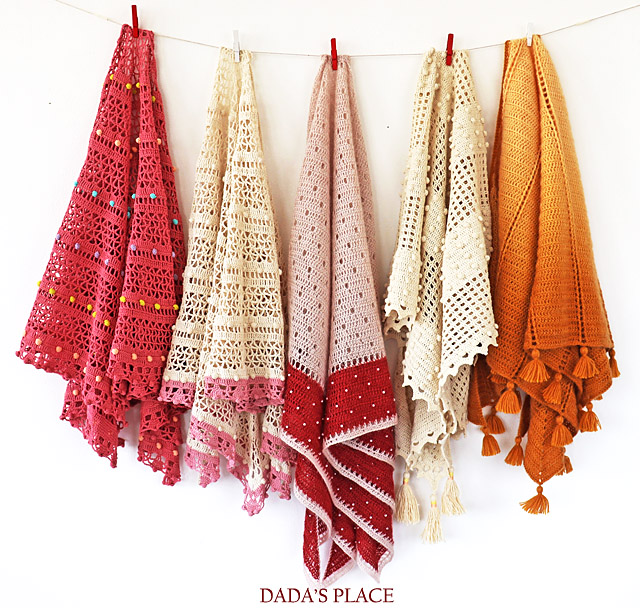 Crochet shawl patterns by dadas place