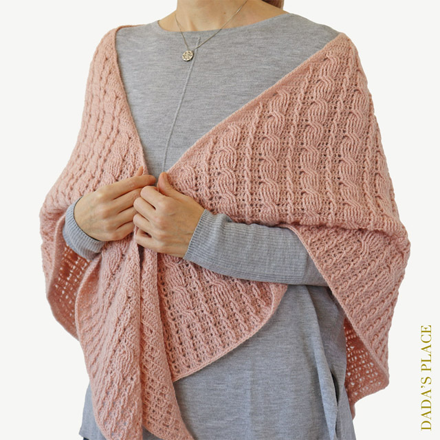 Crochet cable shawl pattern by dadas place 8